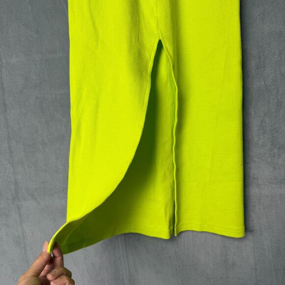 Mother Of All Gracie Midi Dress Bodycon Mint Green Knit Party Women's M Stretch - Picture 7 of 16